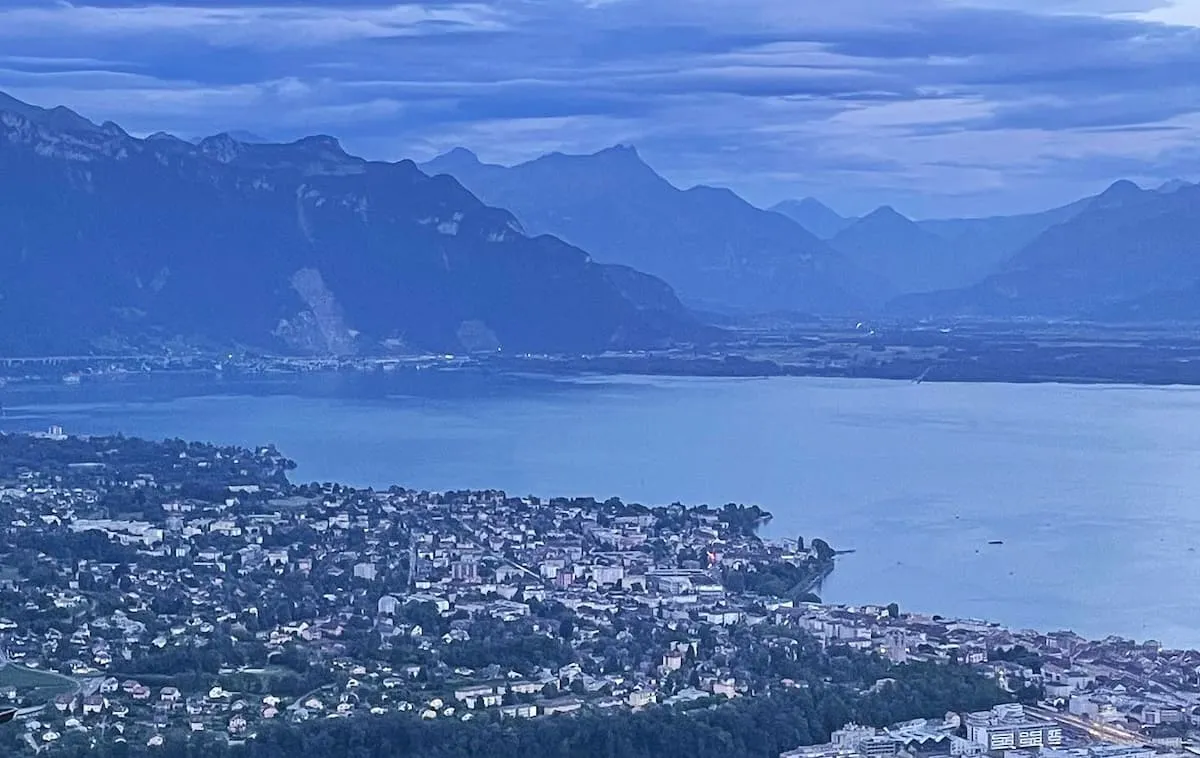 Vue sur Vevey depuis le Mont-Pèlerin